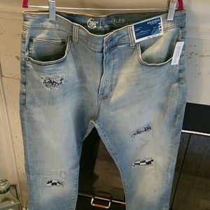 Skinny Mens Jeans 38x32 Mens